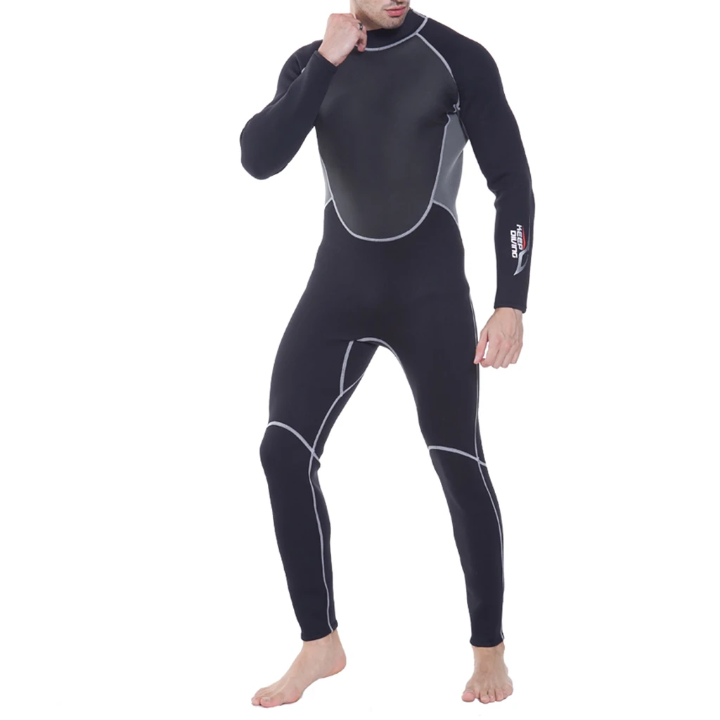 Stretchy 3mm Neoprene Men Surf Dive Wetsuit Kayak Winter Swimming Full Body Wet Suit Warm & Comfortable XS to XXL