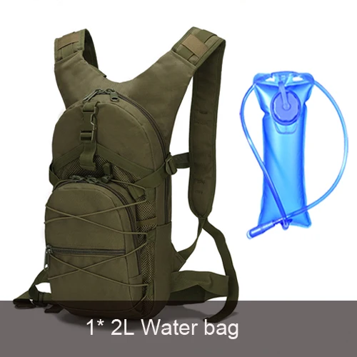 bag and 2L Рюкзак для бега, тактический, военный, Сверхлегкий, походный, велосипедный рюкзак, для спорта на открытом воздухе, для велоспорта, альпинизма, 15л - Цвет: bag and 2L