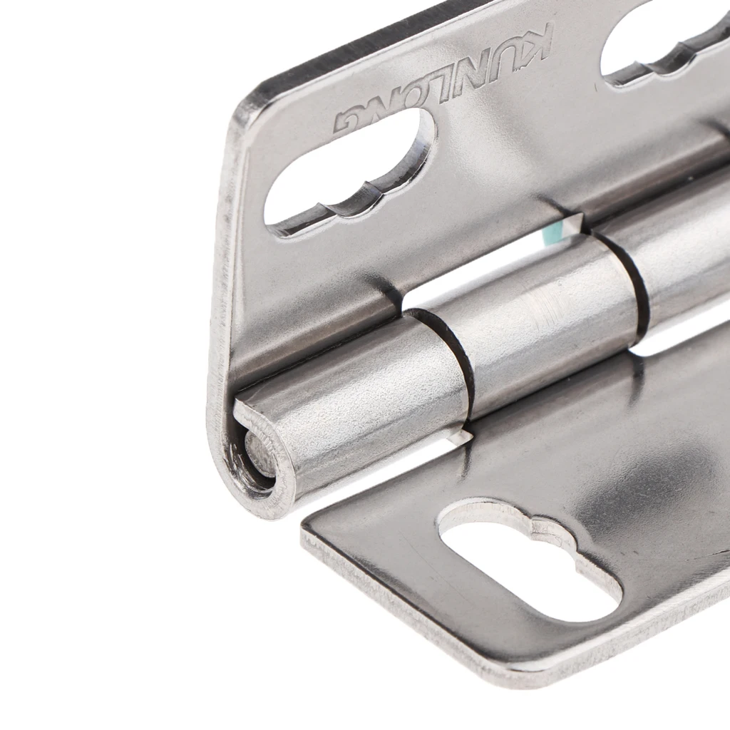 Adjustable 0.2×0.2in Commercial Grade Ball Bearing  Stainless Steel Silver Door Hinge with Brushed 