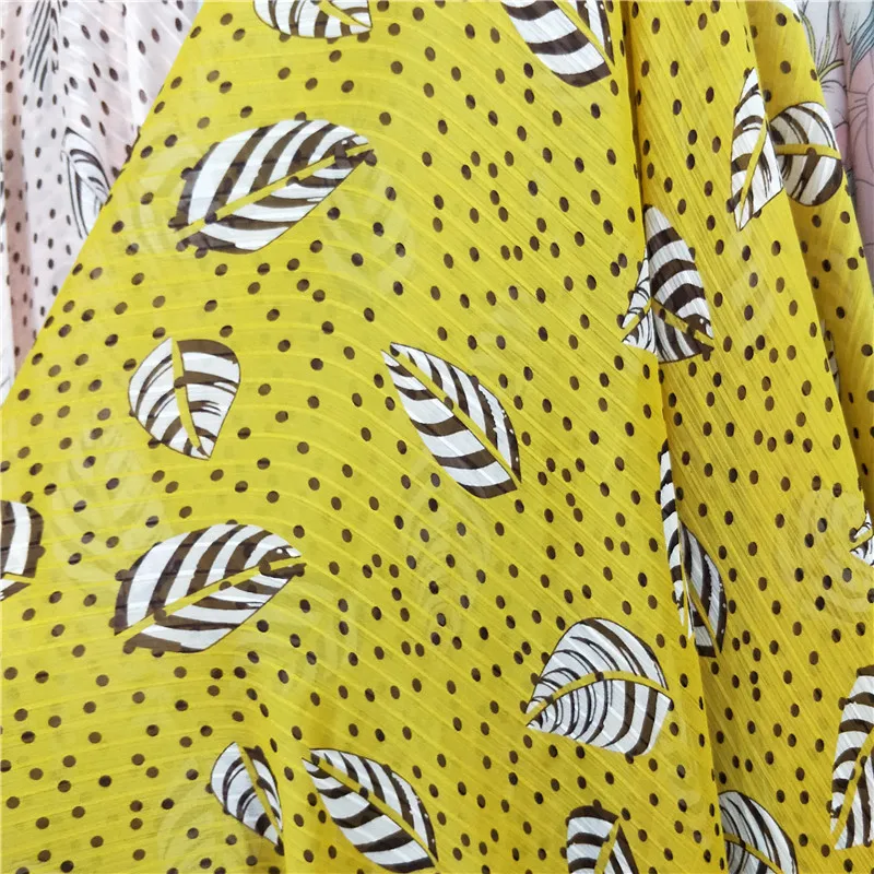 Платье из шифоновой ткани Высококачественная полосатая шелковистая Лоскутная перьевая шифон с рисунком рубашка ткань для юбки платья