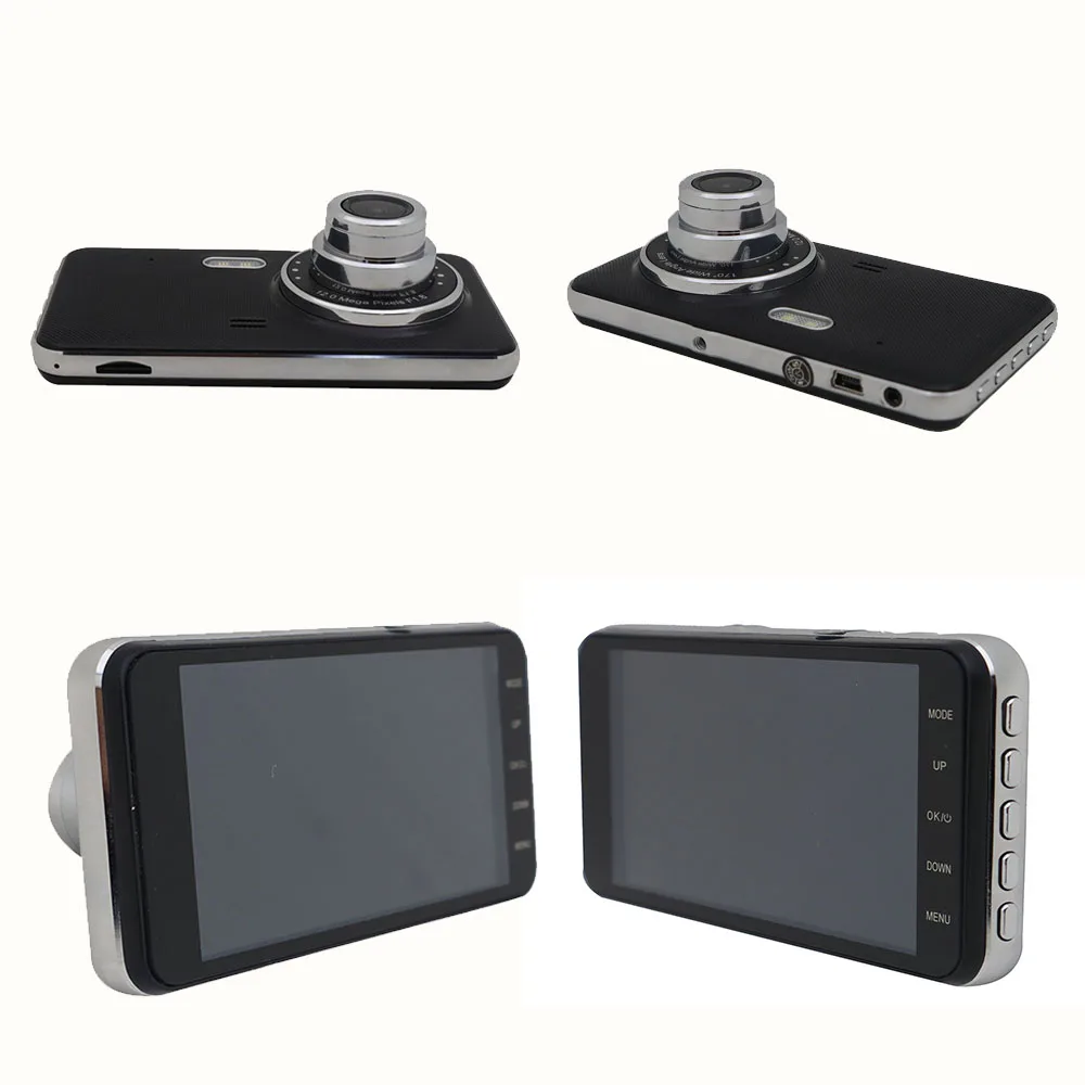1080P Автомобильный видеорегистратор Камера с двойным объективом ips 4 дюйма Full HD видео регистратор с ночным видением автомобильный рекордер цифровые видеорегистраторы