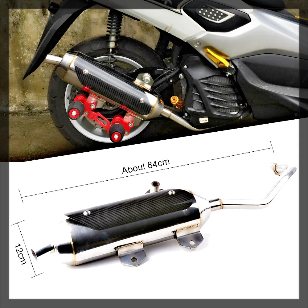 Мотоциклетный глушитель выхлопная труба для YAMAHA NVX 155 NVX155 Aerox155 Aerox наконечник из