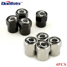 Колпачки для автомобильных клапанов Doofoto 4x, колпачки для колесных шин, покрытие для штока шин SsangYong Actyon Kyron Korando Rexton Tivoli, аксессуары для стайлинга автомобиля