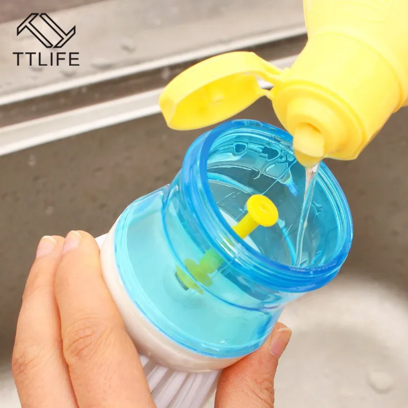 TTLIFE кухонная посуда для мытья посуды горшок для посуды щетка для мытья жидкого мыла диспенсер горшок для промывания кисти kichen аксессуары