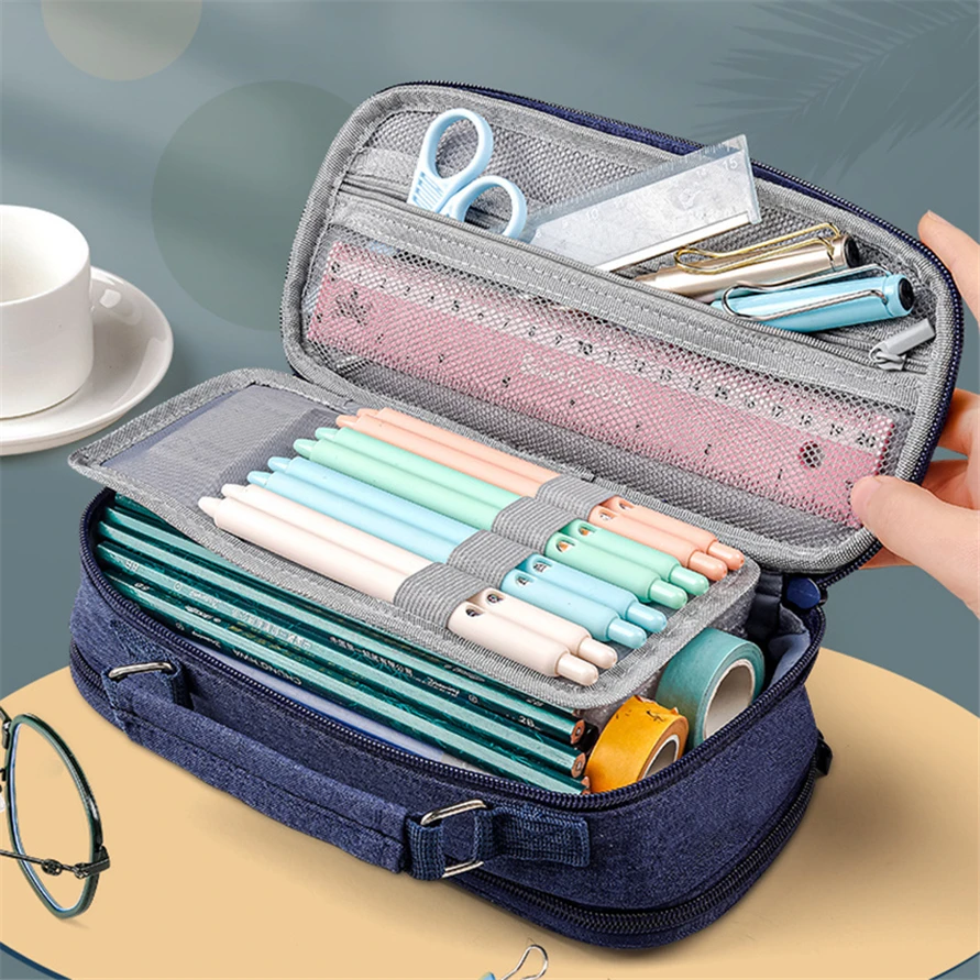 Pencil Cases Japanese Stationery Big Astuccio Scuola Pen Box Case Bag Trousse Scolaire Fille Estuche Kalemlik Pencilcase Fundas
