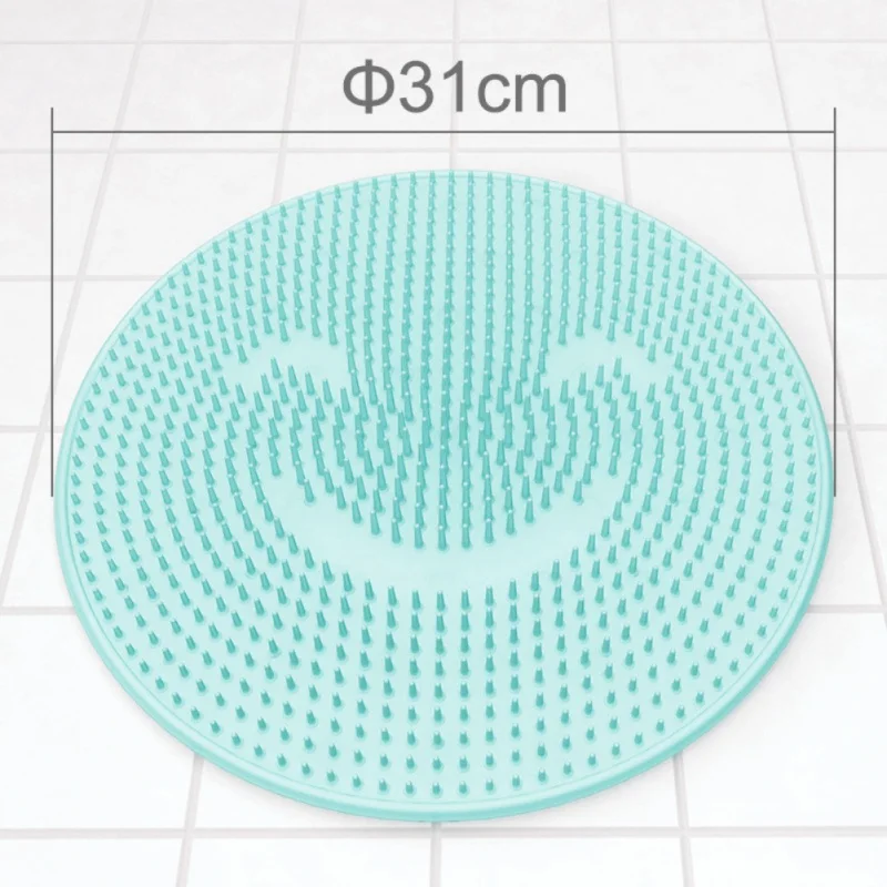 Silicone Bath Shower Back Brush Massager Bath Foot Brush Dead Skin Anti Skid Pad Bath Mats - Цвет: L