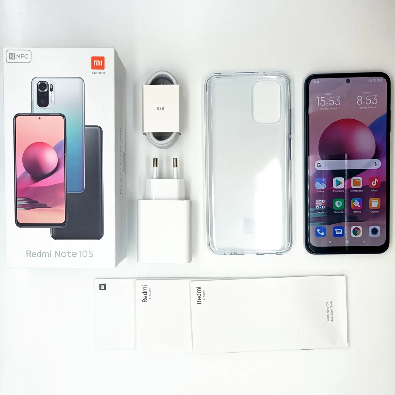 Smartphone Xiaomi Pack REDMI NOTE 10 Pro 128Go Gris + MIBAND 6