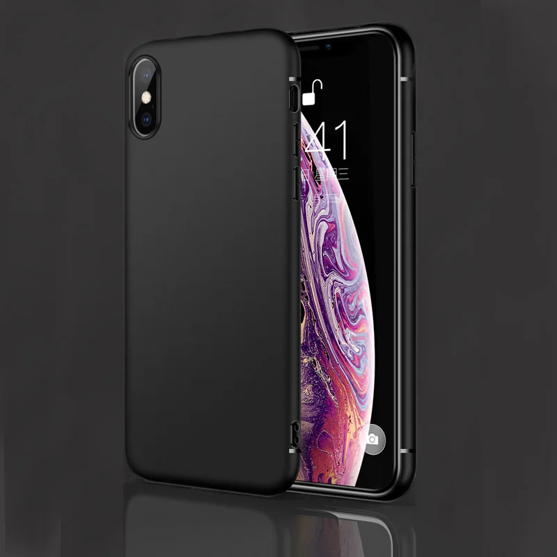 Матовый Силиконовый чехол на iPhone 11 Pro Xs Max 7 8 Plus 6 SE 2020 Чехлы для Apple SE2 XR X 6s 5s матовый
