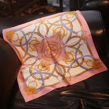

New silk scarf "classic ribbon" small square scarf scarf scarf 100% mulberry silk professional commuter