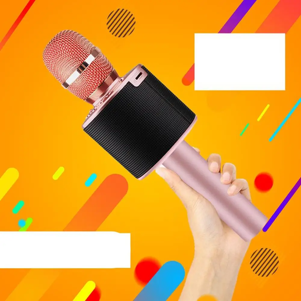 L666 красочные вспышки караоке сценический смартфон беспроводной микрофон динамик портативный микрофон