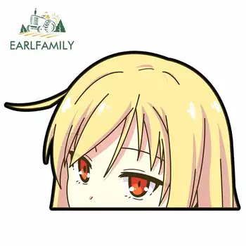 

EARLFAMILY 13cm x 8.9cm For Anime PEEKING Vinyl Car Wrap Decals Waterproof Car Stickers Graffiti Creative Decoration For JDM SUV