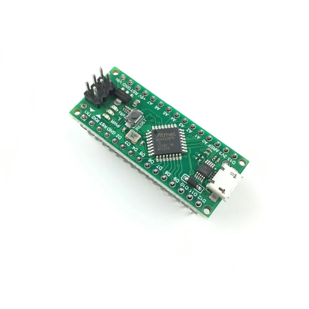 5 шт./партия, Nano 3,0 контроллер, совместимый с arduino nano Atmega328 Series CH340, USB драйвер, без кабеля, NANO V3.0