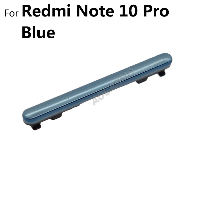 For Xiaomi Redmi Note 10 / Note10 Pro Power On Off Button + Volume Up Down Buttons Side Switch Key Replacement Part phone switch key power volume control button