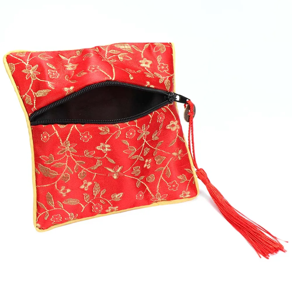 1 шт. кисточка прямоугольная сумка для ювелирных изделий на молнии китайский