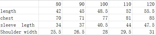 80-120上衣