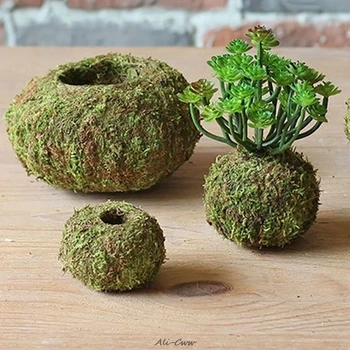 

Moss Ball Pot Bird Nest Flower Plant Home Office Desk Table Garden DIY Decoration