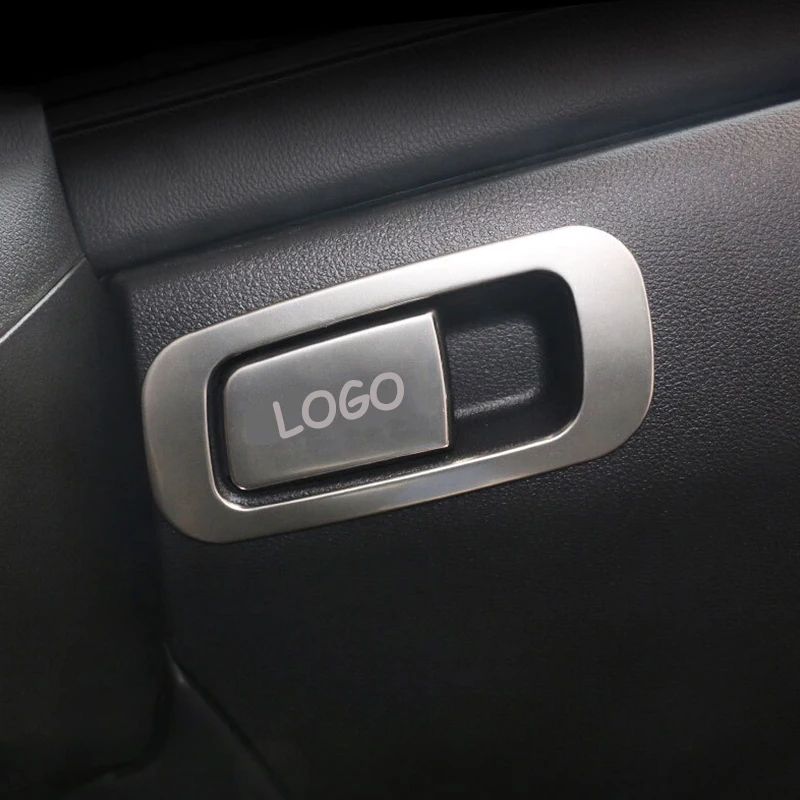 For-Honda-Civic-10th-2016-2017-2018-Stainless-steel-Car-copilot-glove-Box-handle-bowl-cover