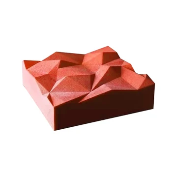 

Square Rock Shaped Mousse Mold Non Stick Silicone Cake Dessert Baking Dish Chocolate Pudding Moulds Cake Decorating Tool