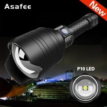 New Ultra Powerful LED Flashlight P10 LED Zoomable Light Torch USB Rechargeable Linterna Waterproof Lamp Ultra Bright Lantern