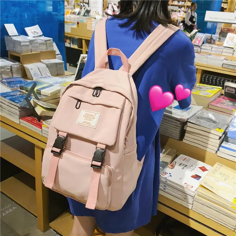 

Middle High School Students School Bags for Teenage Girls Backpack Female Bookbags Lightweight Soft Teen Schoolbag Women