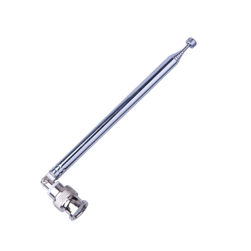 Telescopic Antenna Extendable TV Antenna Digital TV with BNC Connector FM Radio Scanner VHF UHF TV FM Antennas 45cm