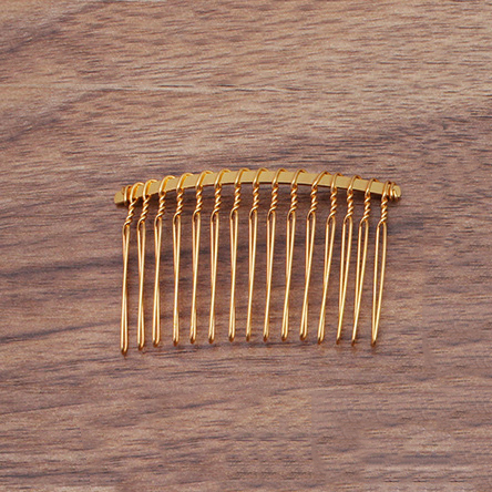 12/15/20 Teeth Metal Twisted Wire Hair Comb Base for Diy Hair Comb Clip Handmade Bridal Hair Jewelry Accessories