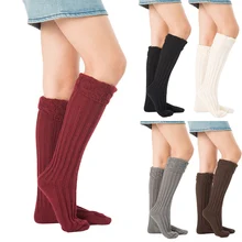 1 пара трикотажных носков эластичные теплые однотонные мягкие дышащие носки для дождевых сапог с подкладкой GDD99