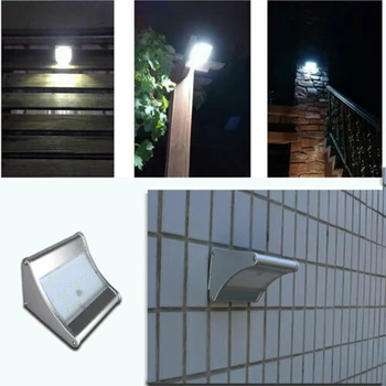 

24 LED Solar Powered 4 Motion Sensor Light Outdoor Garden Security Wall Lights