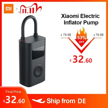 

Xiaomi Electric Inflator Pump Smart Digital Tire Pressure Detection For Scooter Bike Motorcycle Scooter M365 Pro Car Football