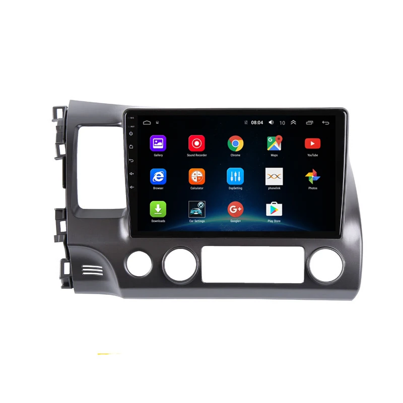 Clearance 10.1" 2.5D IPS screen Android 9.1 Car DVD Multimedia Player GPS For Honda Civic 2004-2009 audio car radio stereo navigator wifi 19