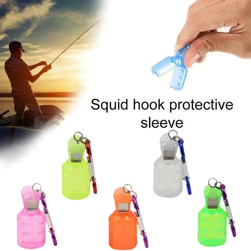 _ Защитная крышка для крючка кальмара зажим-тип карабин в форме зонта хранения