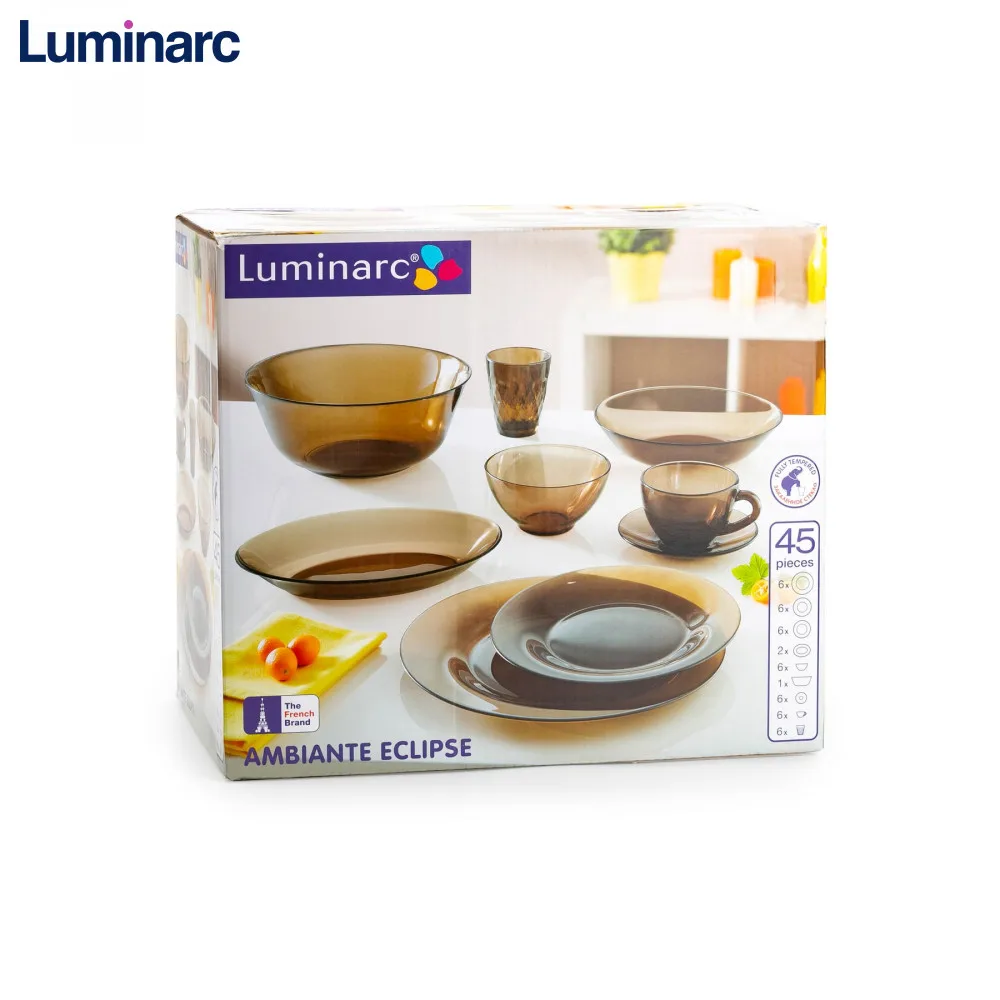 Столовый сервиз Luminarc \&quotAmbiante Eclipse\" 45 предметов | Дом и сад