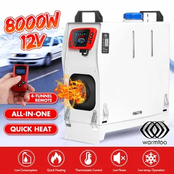 

All in One Car Heater 12V 8KW Air Diesel Heater LCD Monitor Remote Control Switch Car Parking Heater Tool For Truck Bus Boat RV