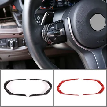 

Real Carbon Fiber 100%Car Steering Wheel Button Frame Trim For BMW F20 F22 F21 F30 F32 F33 F36 F06 F12 F13 X5 F15 X6 F16 M-Sport