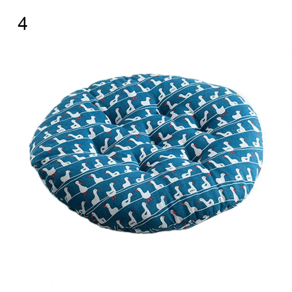 Nordic Style Printing Chair Cushion Cushion Round Cotton Flax Strong Flexibility Chair Cushion Pad Non-Slip Sofa Pillow 