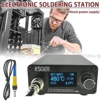 

KSGER T12 V3.0 STM32 OLED Digital Temperature Controller Soldering Station Soldering Iron Rods Electrocautery Apparatus