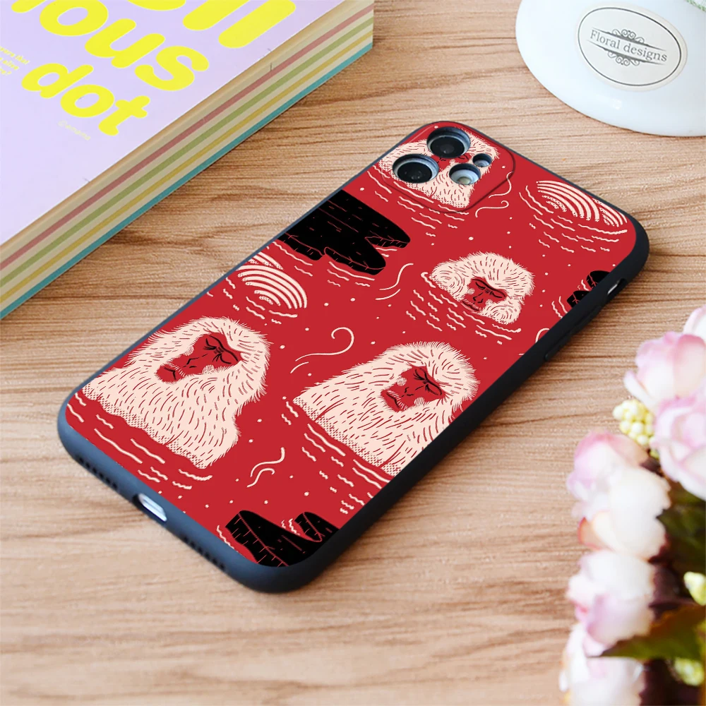 

For iPhone Mooois Playful Print Soft Matt Apple iPhone Case For 6 7 8 11 12 Plus Pro X XR XS MAX SE