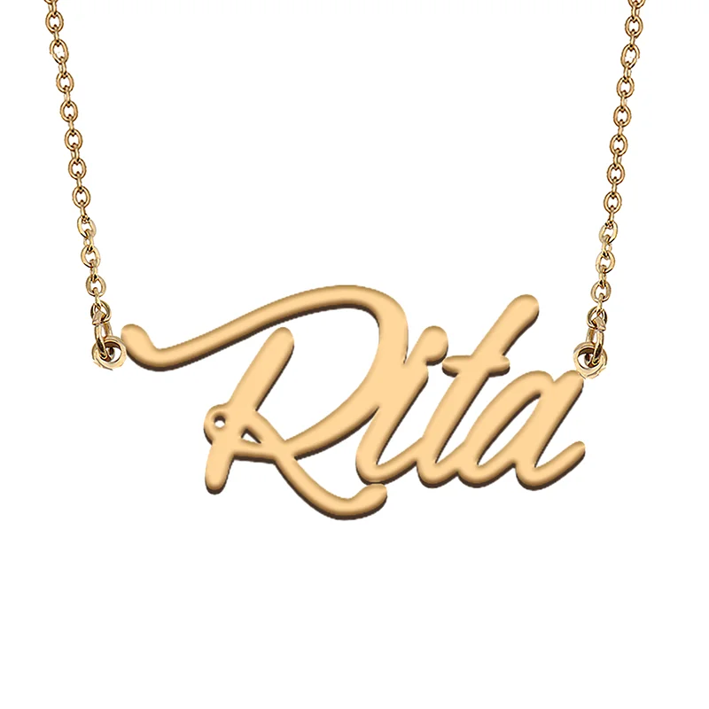 

Rita Custom Name Necklace Customized Pendant Choker Personalized Jewelry Gift for Women Girls Friend Christmas Present