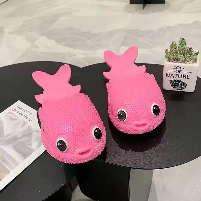 Pantoufles de poisson d'Été à Semelle Souple en Forme de Poisson pour Femme – Image 3