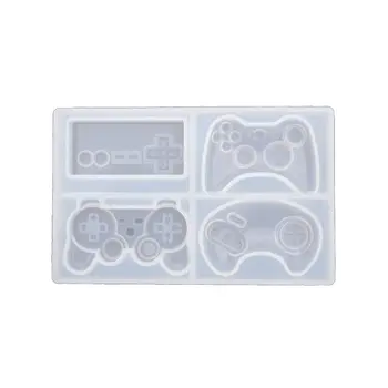 

4-Styles Game Consoles Handle Pendant Silicone Resin Mold Jewelry Making Tools R2LE