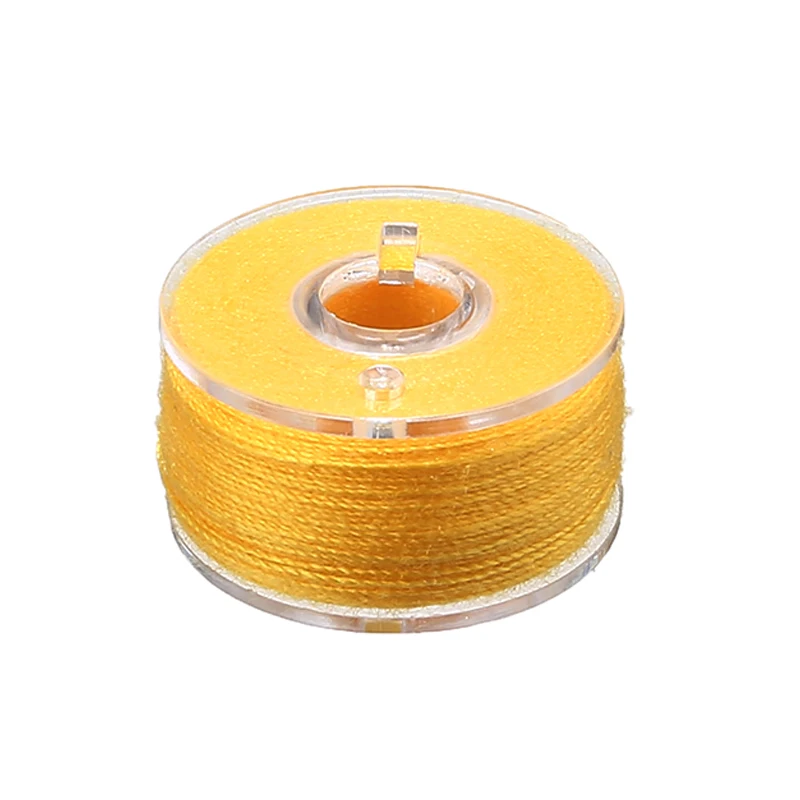 Горячая 25 шт прозрачные пластиковые шпульки для ниток катушки для швейных машин чехол для хранения с красочной швейной нитью
