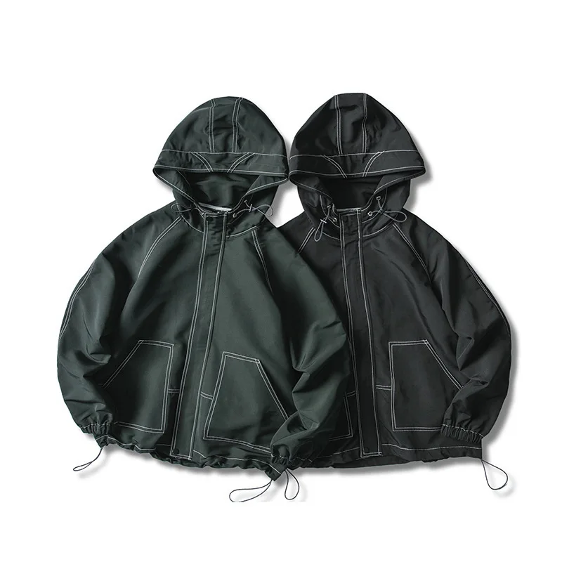 

2019 New Style Japanese-style Autumn And Winter Coat Men's Hoodie Loose-Fit Function Men Jacket Windcheater Casual Tops Fashion
