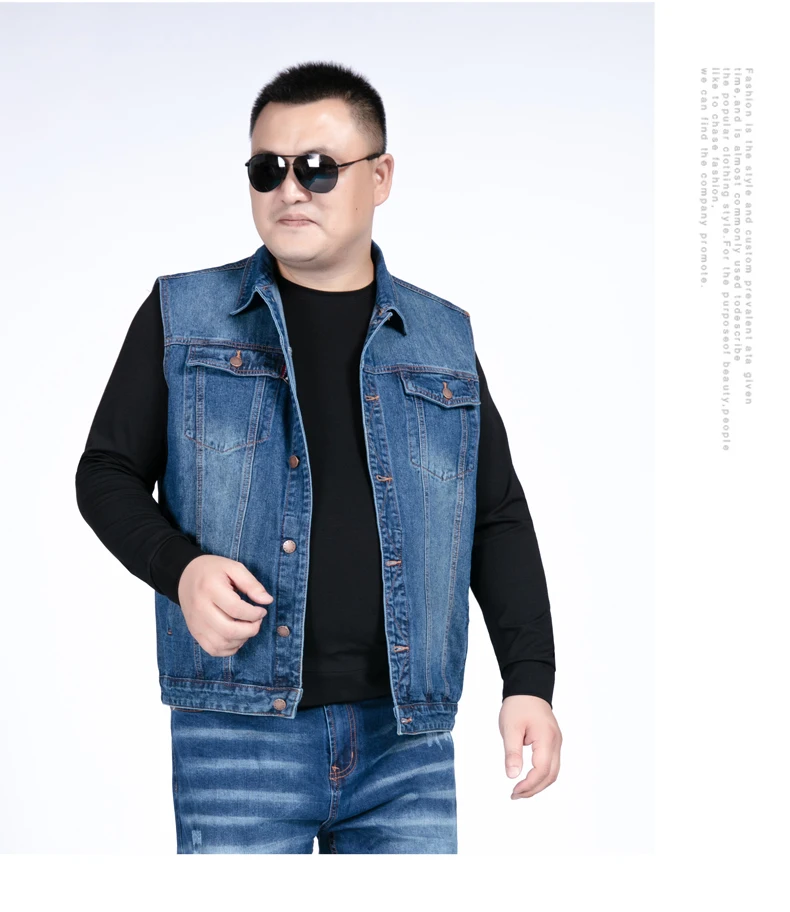 Большие размеры 10XL 8XL 6XL 5XL, мужские джинсовые жилеты, мужские ковбойские куртки без рукавов, мужские винтажные Ретро повседневные жилеты, мужской жилет