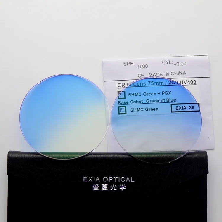 Линзы для солнцезащитных очков фотохромные серые SHMC зеленые UV400 X серия EXIA