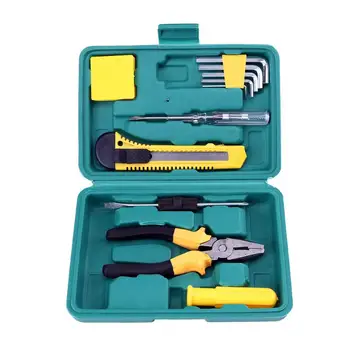 

11pcs Household Car Repair Tool Kit Screwdriver+Wire Pliers+Wrench+Toolbox
