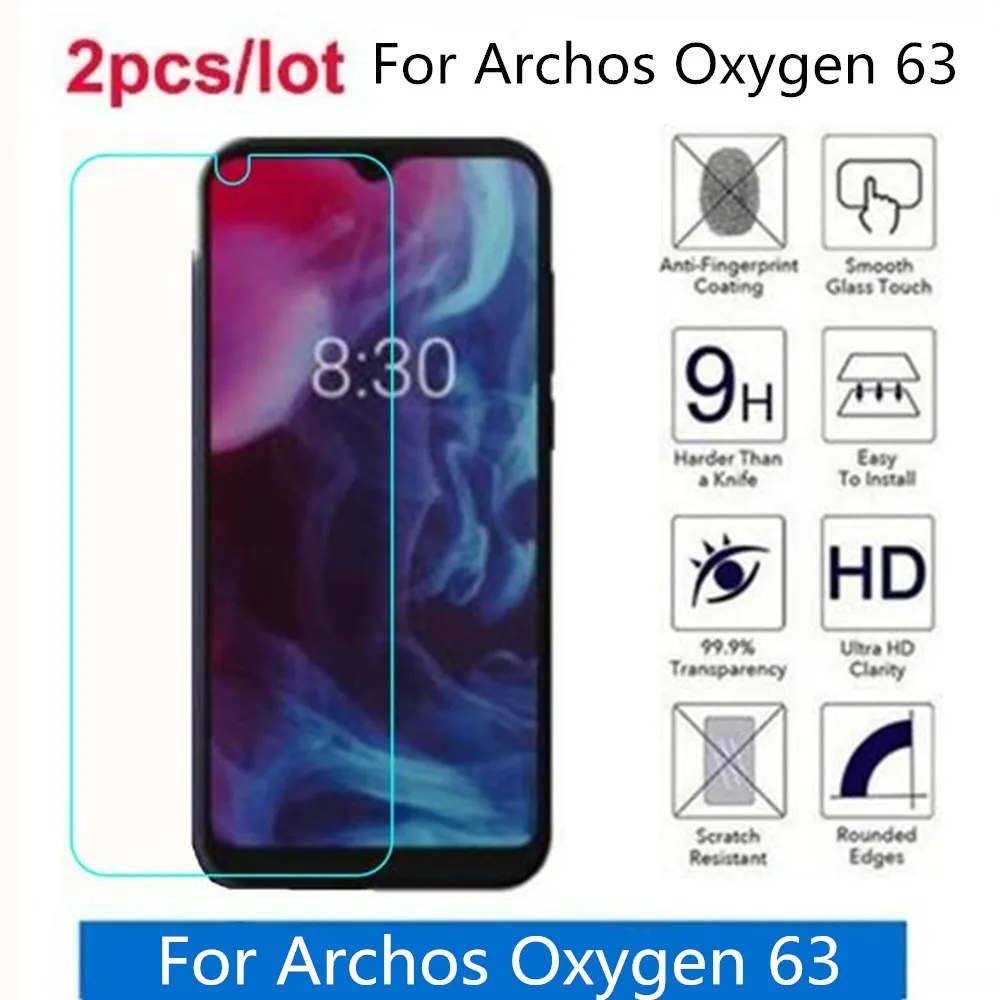 Закаленное стекло для Archos Oxygen 63 2.5D Premium Защитная пленка экрана защитная