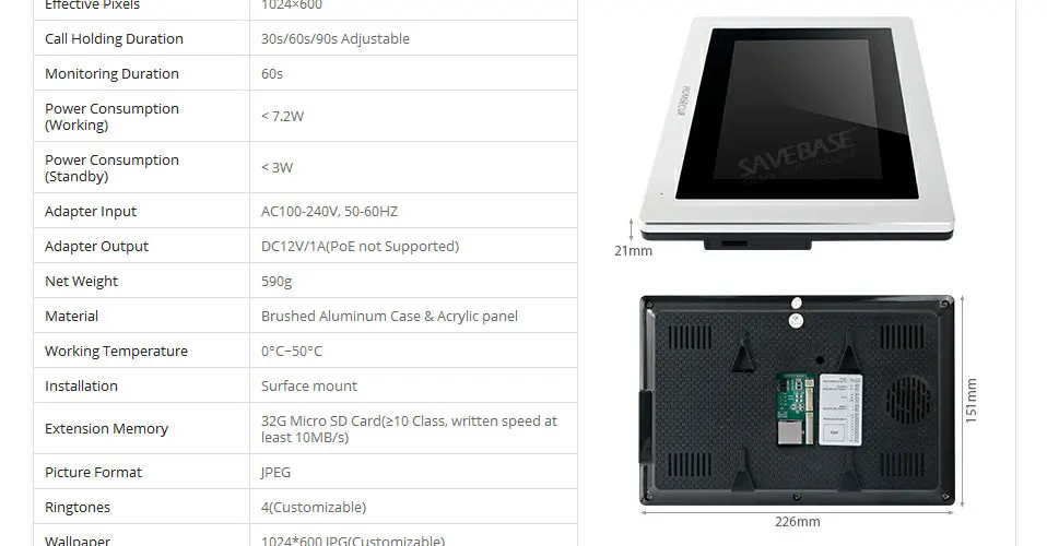 HOMSECUR " проводной wifi IP RJ-45 видео и аудио Смарт IP видео домофон 1.3MP дверной Звонок камера удаленный разблокировка поддержка