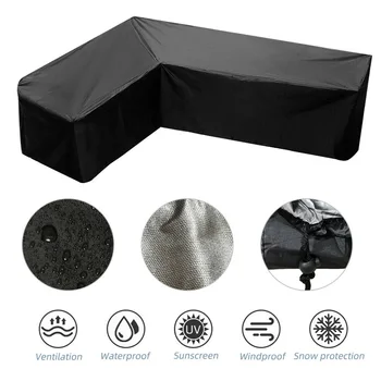 

420D Oxford Cloth Furniture Dustproof Cover For Rattan Table Cube Chair Sofa Waterproof Rain Garden Patio Protective Cover