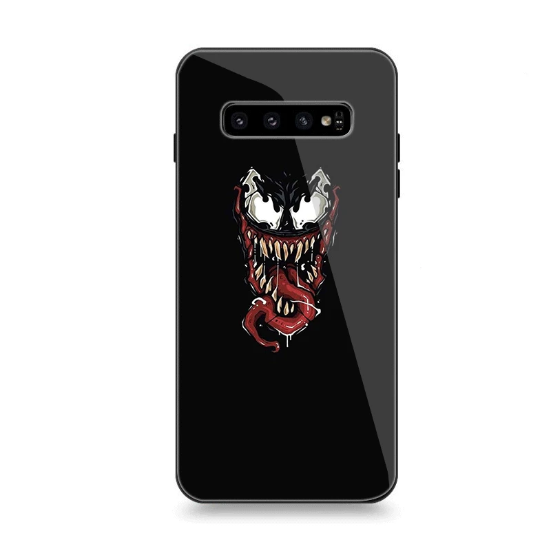 Мобильный чехол для телефона Стекло для samsung A10 A20 A30 A40 A50 A60 A70 S7 край S8 Plus Note 8 9 S10 крышка Venom Hyun