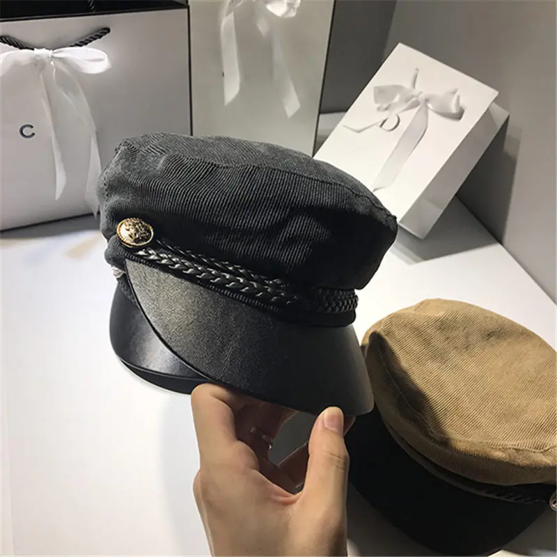 Осенние шерстяные шапки для женщин, восьмиугольная кепка Newsboy, Женская Повседневная шапка, Зимний берет, женская шапка AD0805